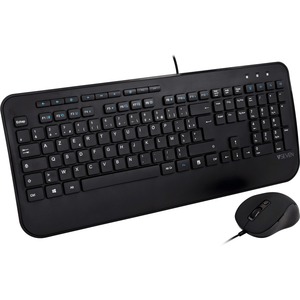 COMBO CLAVIER SOURIS AZERTY FILAIRE USB NOIR